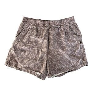 Social Standard by Sanctuary Brown Leopard Print Lyocell Shorts Womens XXL